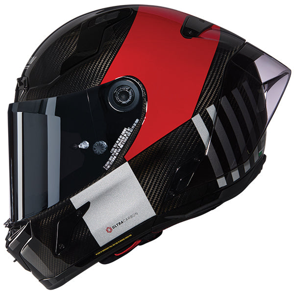 Nolan X-804 RS Combo Gara Full Face Helmet Carbon / Red / Silver