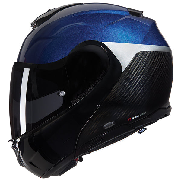 Nolan X-1005 Ultra Carbon Vern Speciale Modular Flip-Up Helmet Carbon / Blue / Silver