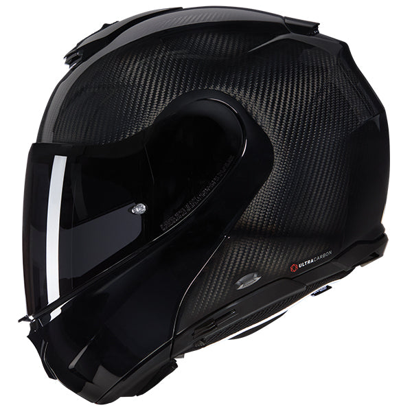 Nolan X-1005 Ultra Carbon Puro Modular Flip-Up Helmet Carbon Fibre - FREE UK Shipping, FREE 365 Day Returns | Moto Central