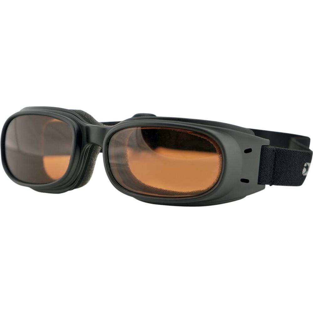 Bobster Piston Adventure Goggles Black With Amber Lenses