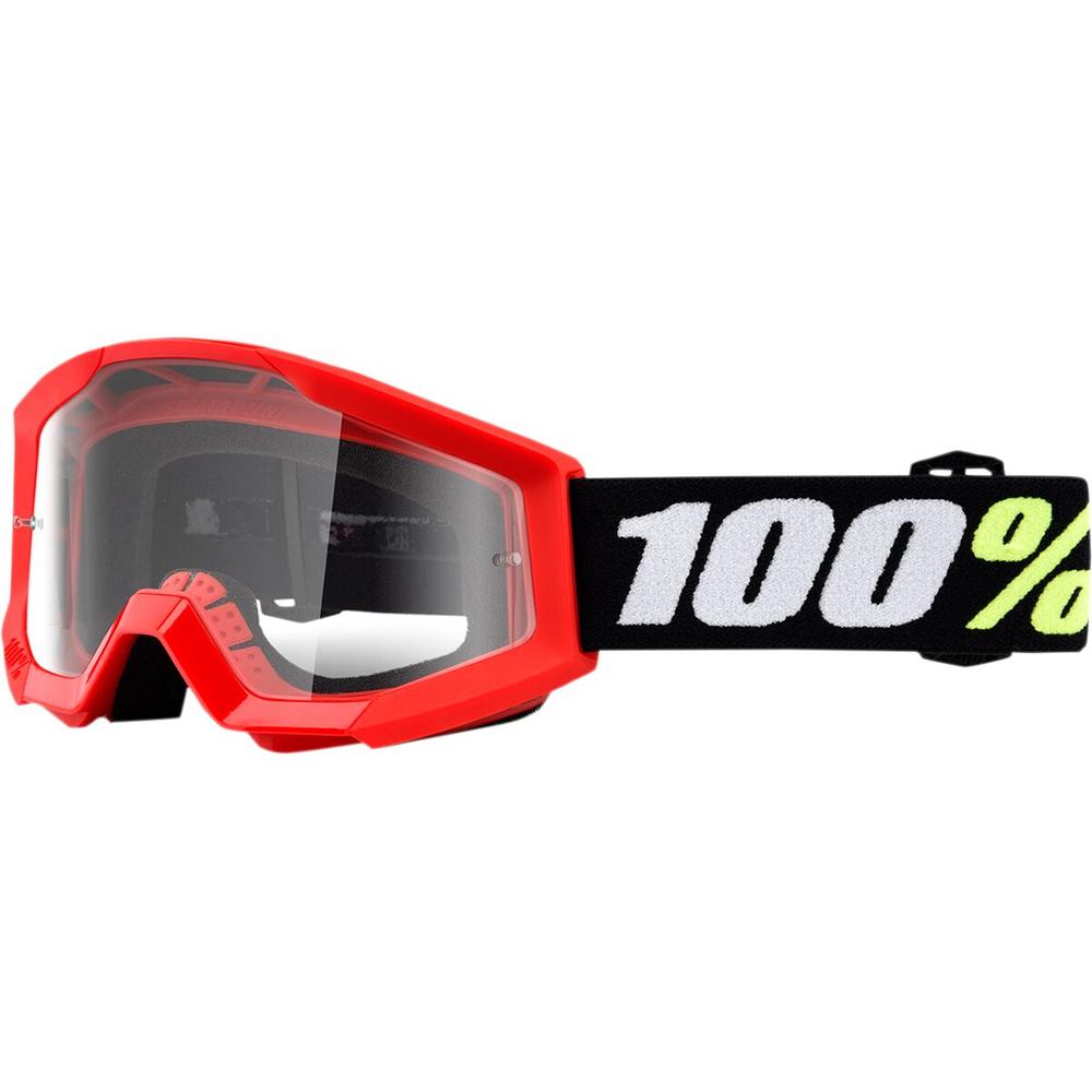 100% Strata Mini Goggles Red / Clear