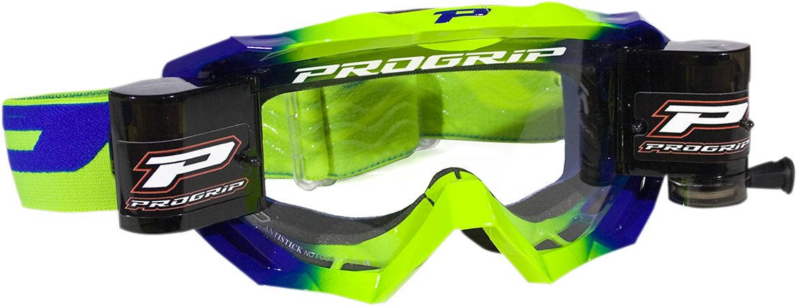 Pro Grip Venom Roll-Off Goggles Fluo Yellow / Black