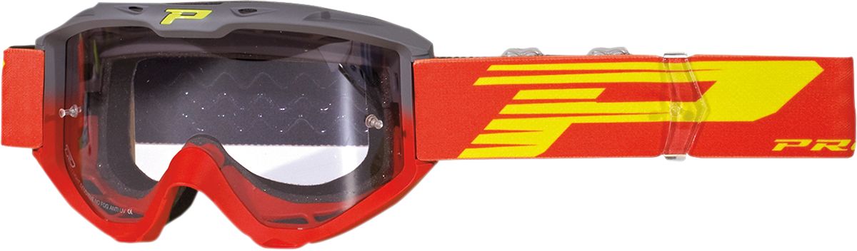 Pro Grip Goggles Riot Grey / Red