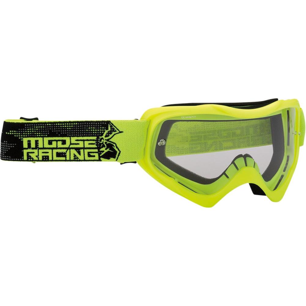 Moose Racing Qualifier Agroid Goggles Black / Hi-Viz Yellow