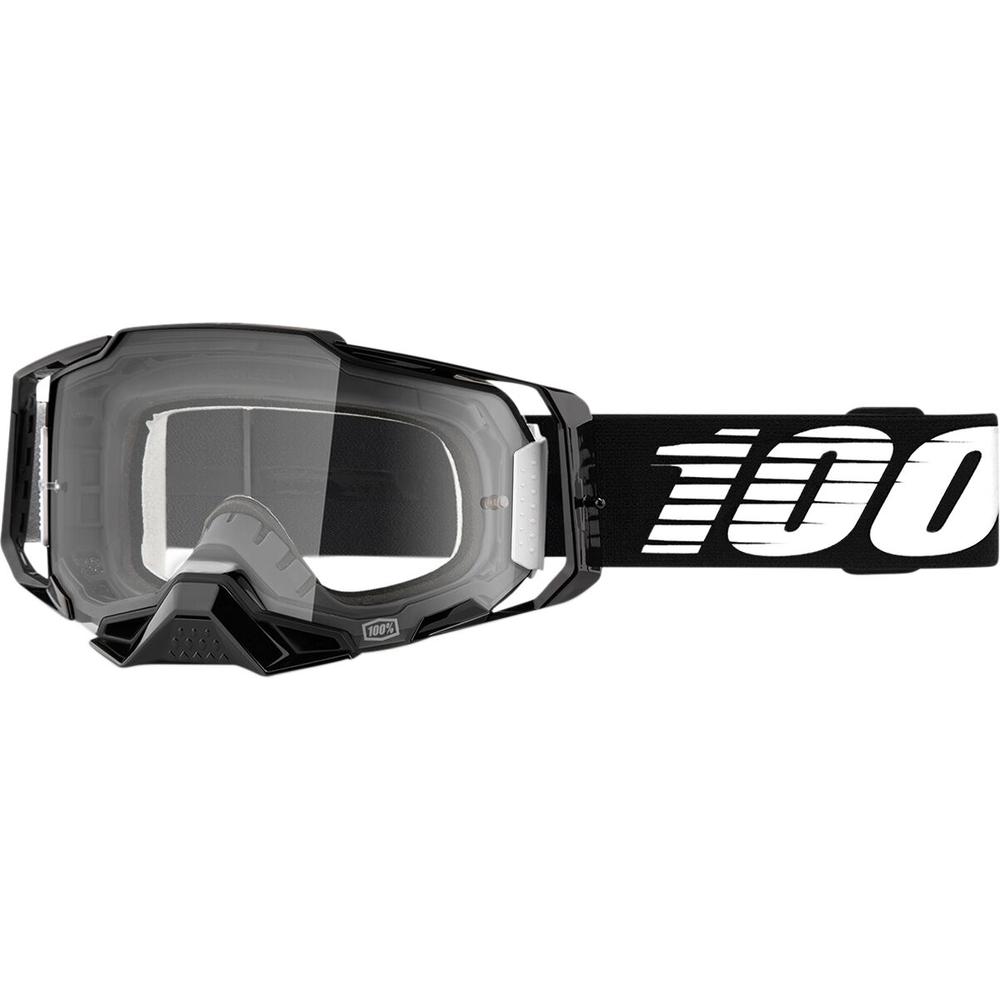 100% Armega Goggles Black / White