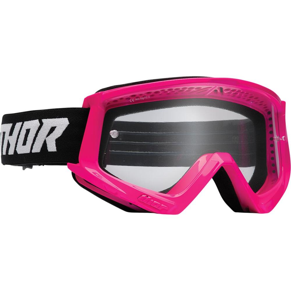 Thor Combat Racer Clear Lens Goggles Black / Fluo Pink