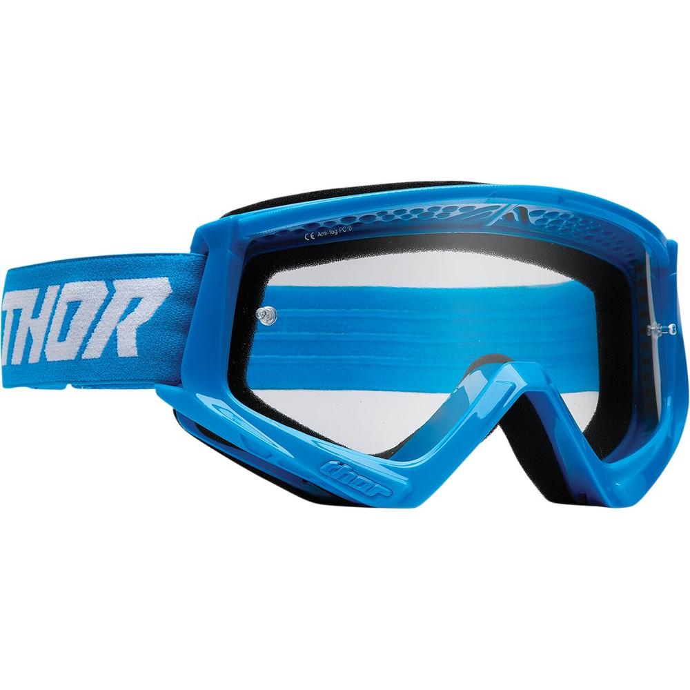 Thor Combat Racer Clear Lens Goggles Blue / White