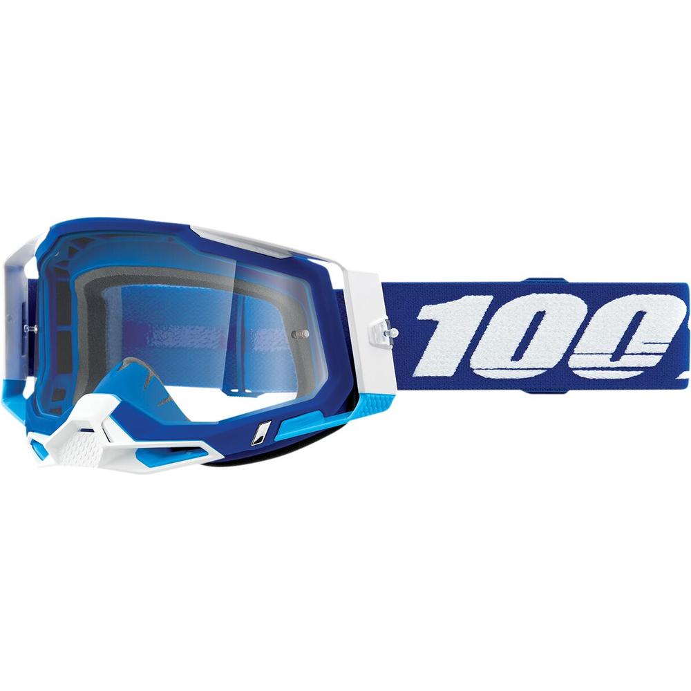 100% Racecraft 2 Goggles Blue / White / Clear