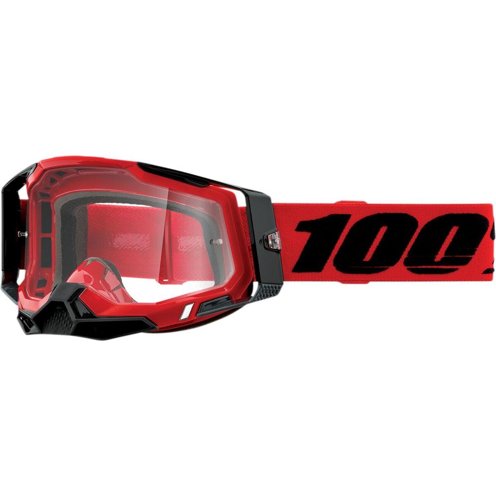 100% Racecraft 2 Goggles Black / Red / Clear