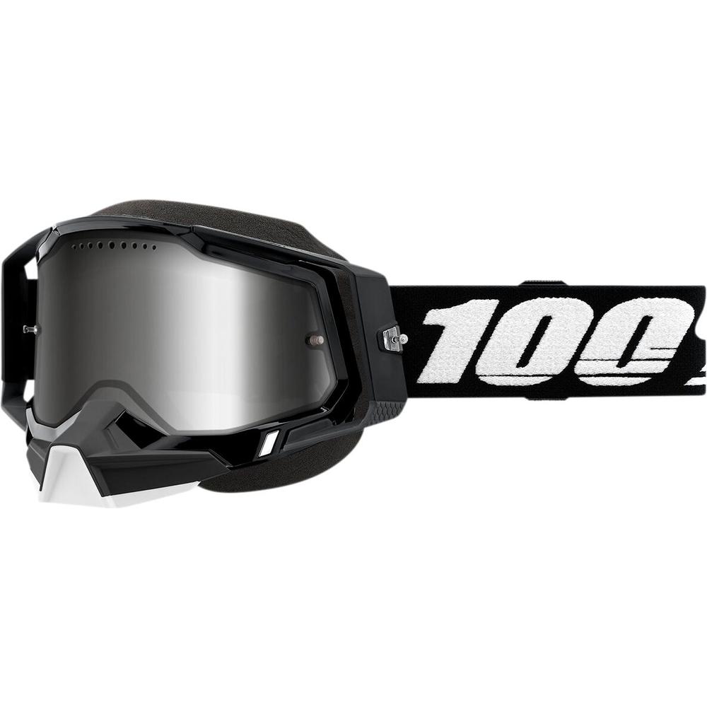 100% Racecraft 2 Snow Goggles Black / Mirror Silver