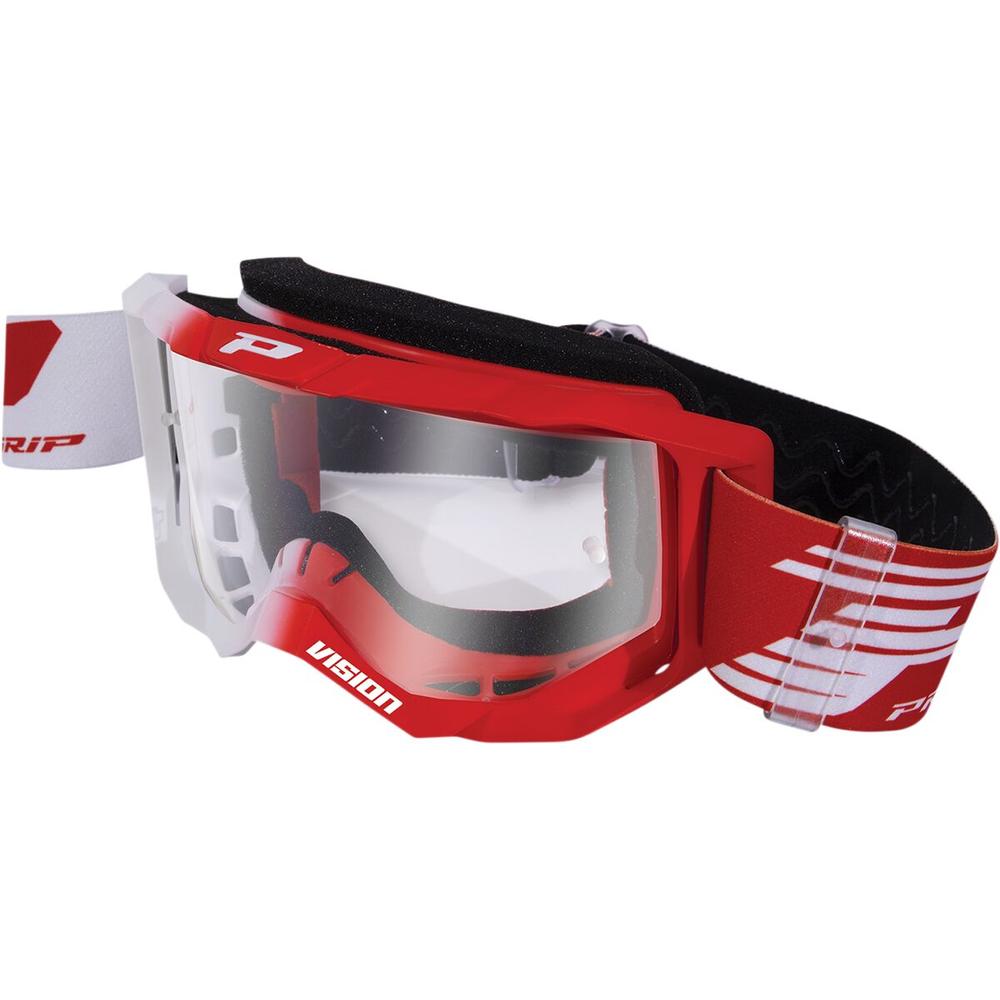 Pro Grip 3300 Goggles White / Red / Clear