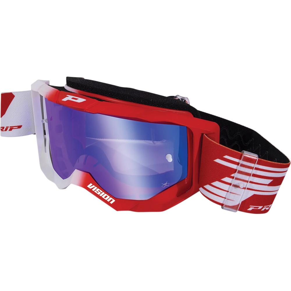 Pro Grip 3300 Goggles Fluo White / Red Mirror