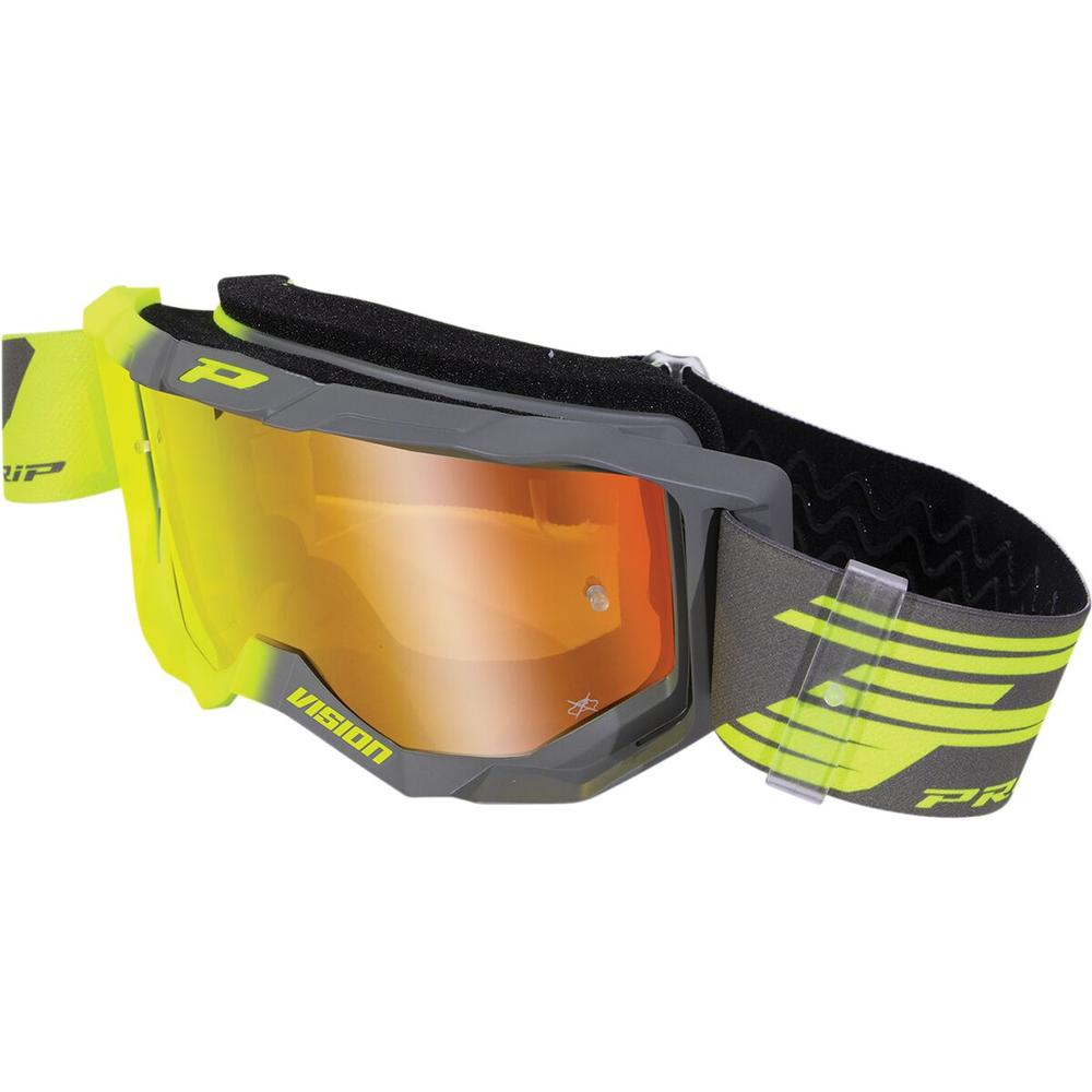 Pro Grip 3300 Goggles Fluo Yellow / Mirror Grey