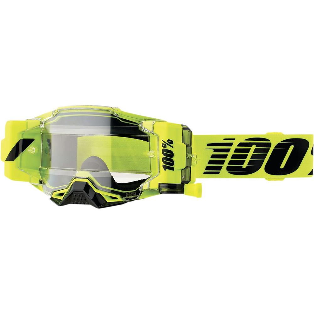 100% Armega Forecast Nuclear Citrus Goggles Black / Fluo Yellow