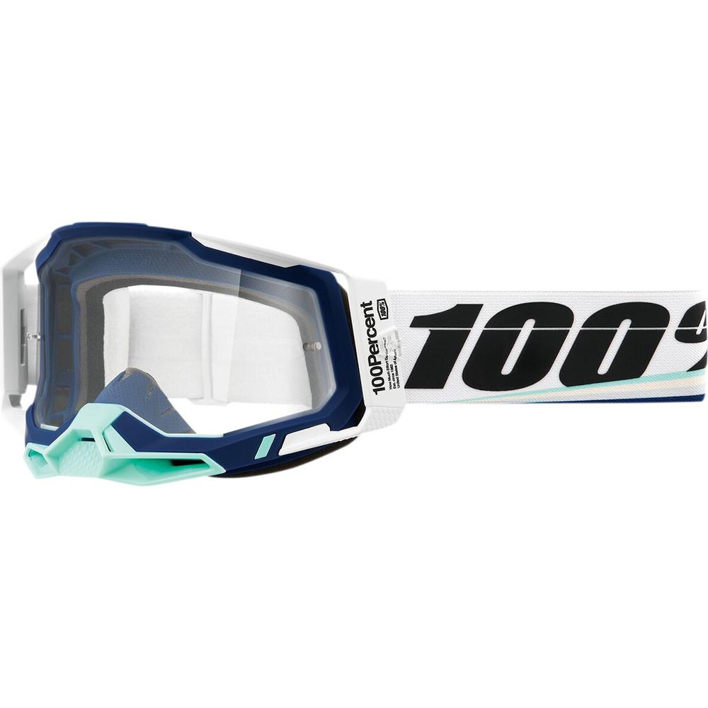 100% Racecraft 2 Arsham Goggle Black / Blue / White / Clear