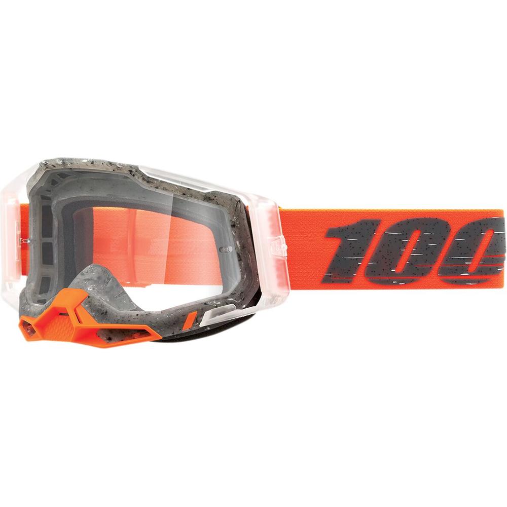 100% Racecraft 2 Schrute Goggle Clear / Grey / Clear