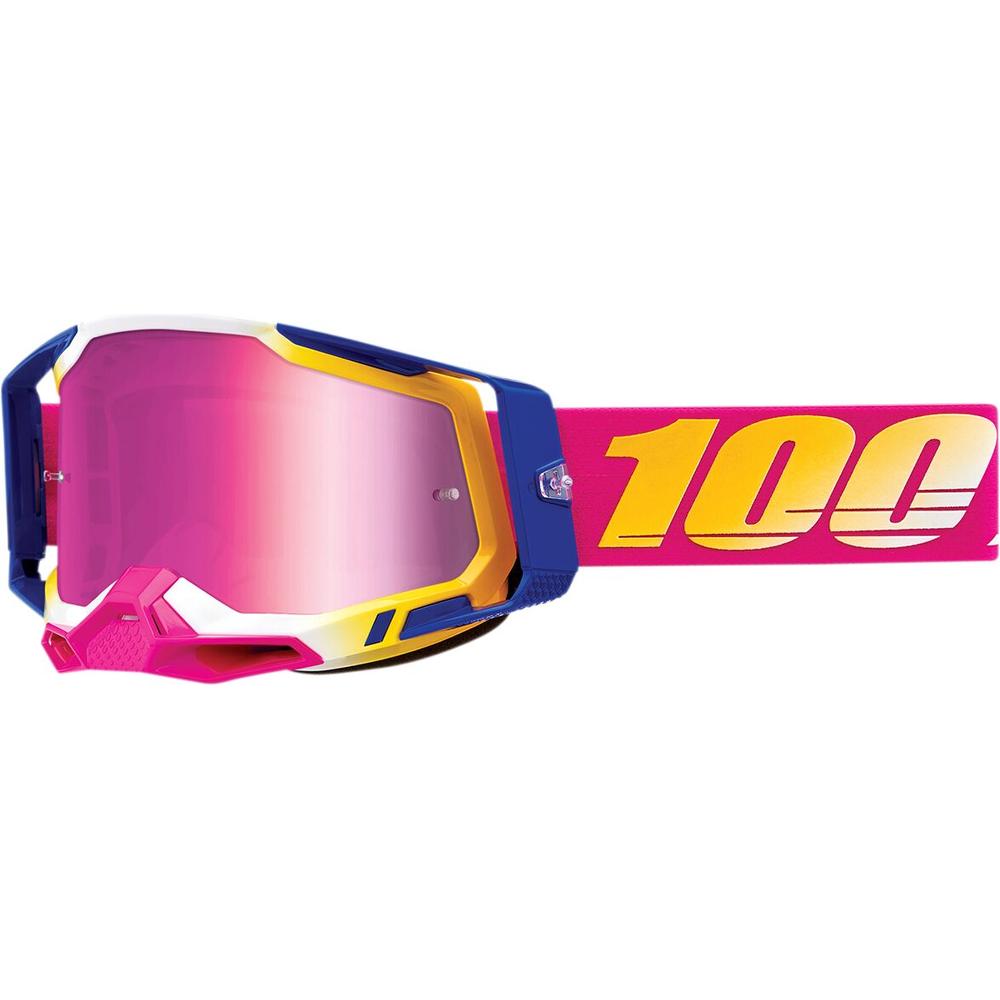 100% Racecraft 2 Mission Goggle Blue / Pink / White / Yellow