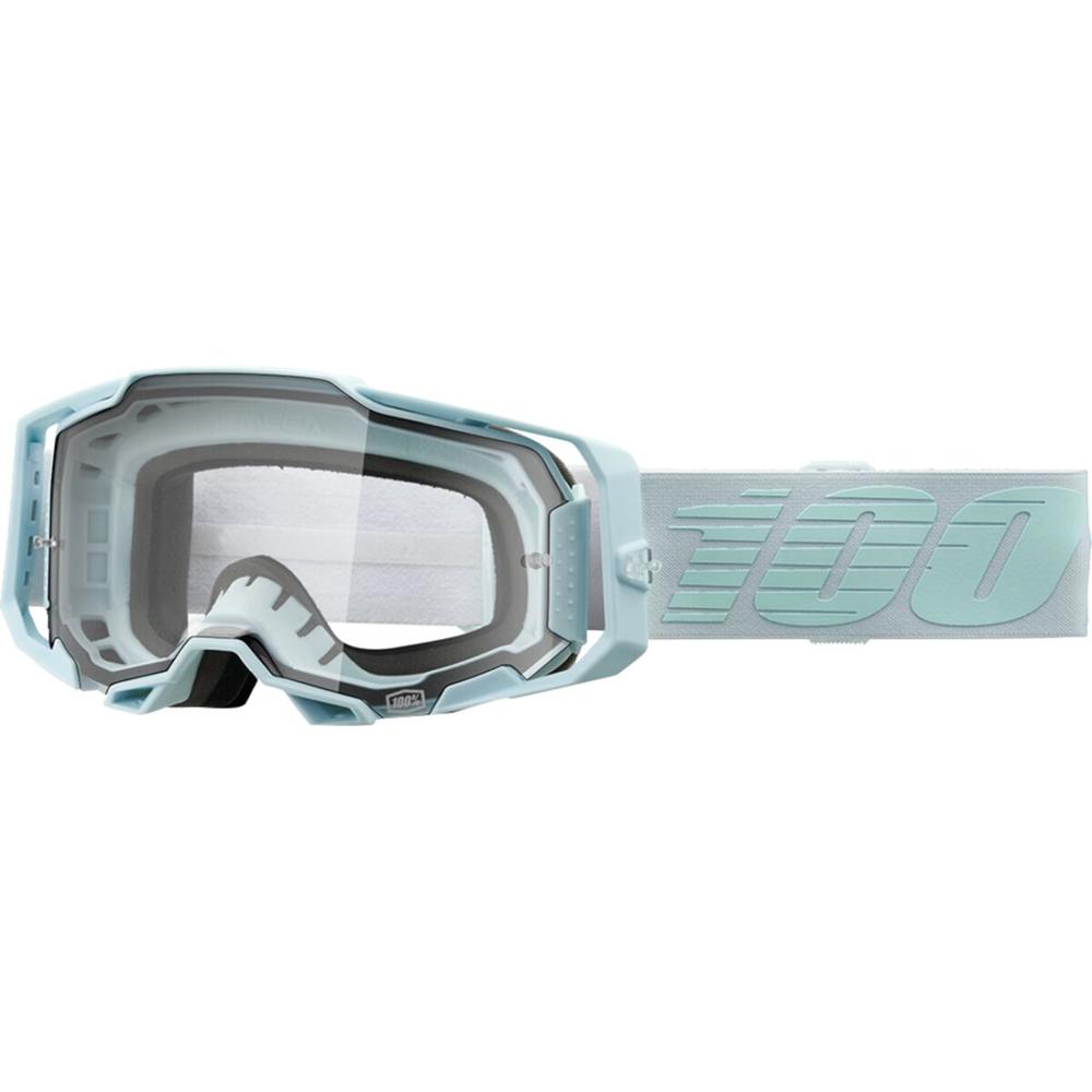 100% Armega Fargo Goggle Blue / Silver / Teal / Clear