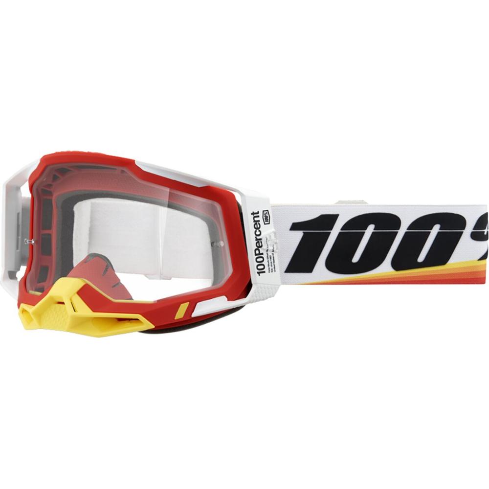 100% Racecraft 2 Arsham Red Goggle Red / White / Clear