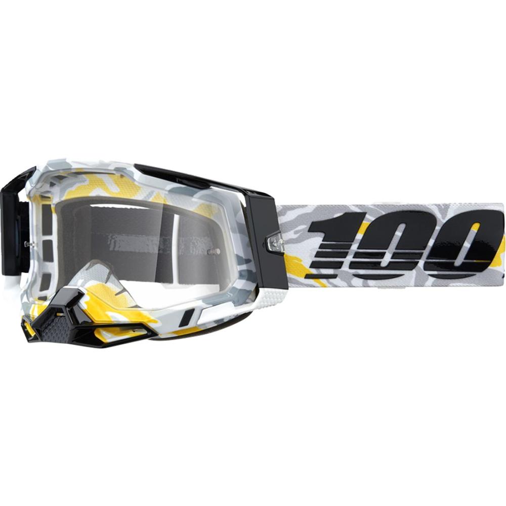 100% Racecraft 2 Korb Goggle Black / Grey / White / Clear