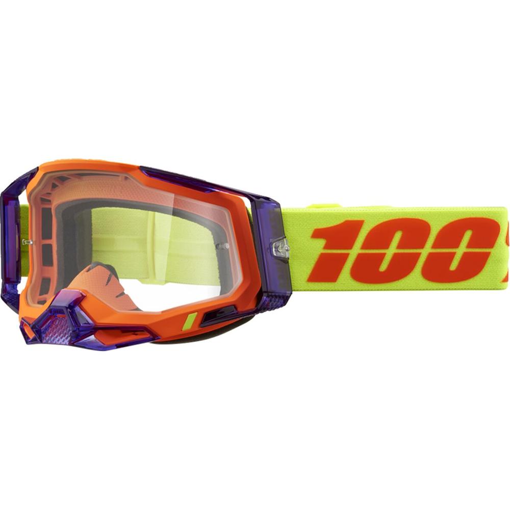 100% Racecraft 2 Panam Goggle Orange / Purple / Clear