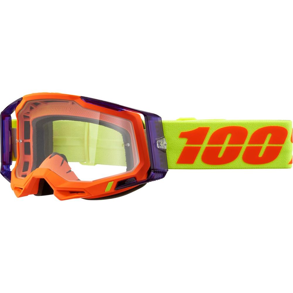 100% Racecraft 2 Panam Goggle Orange / Purple / Clear