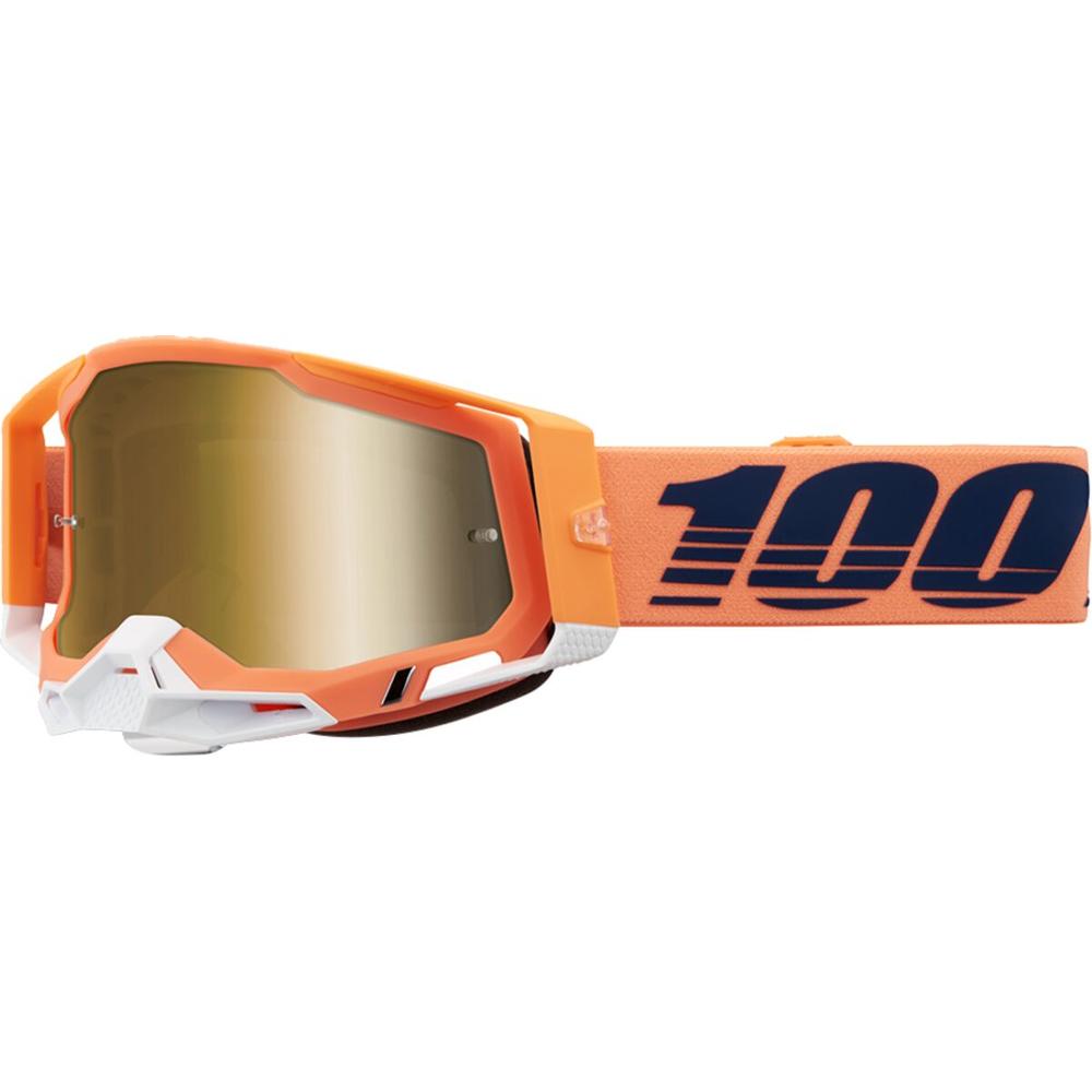 100% Racecraft 2 Coral Goggle Orange / White