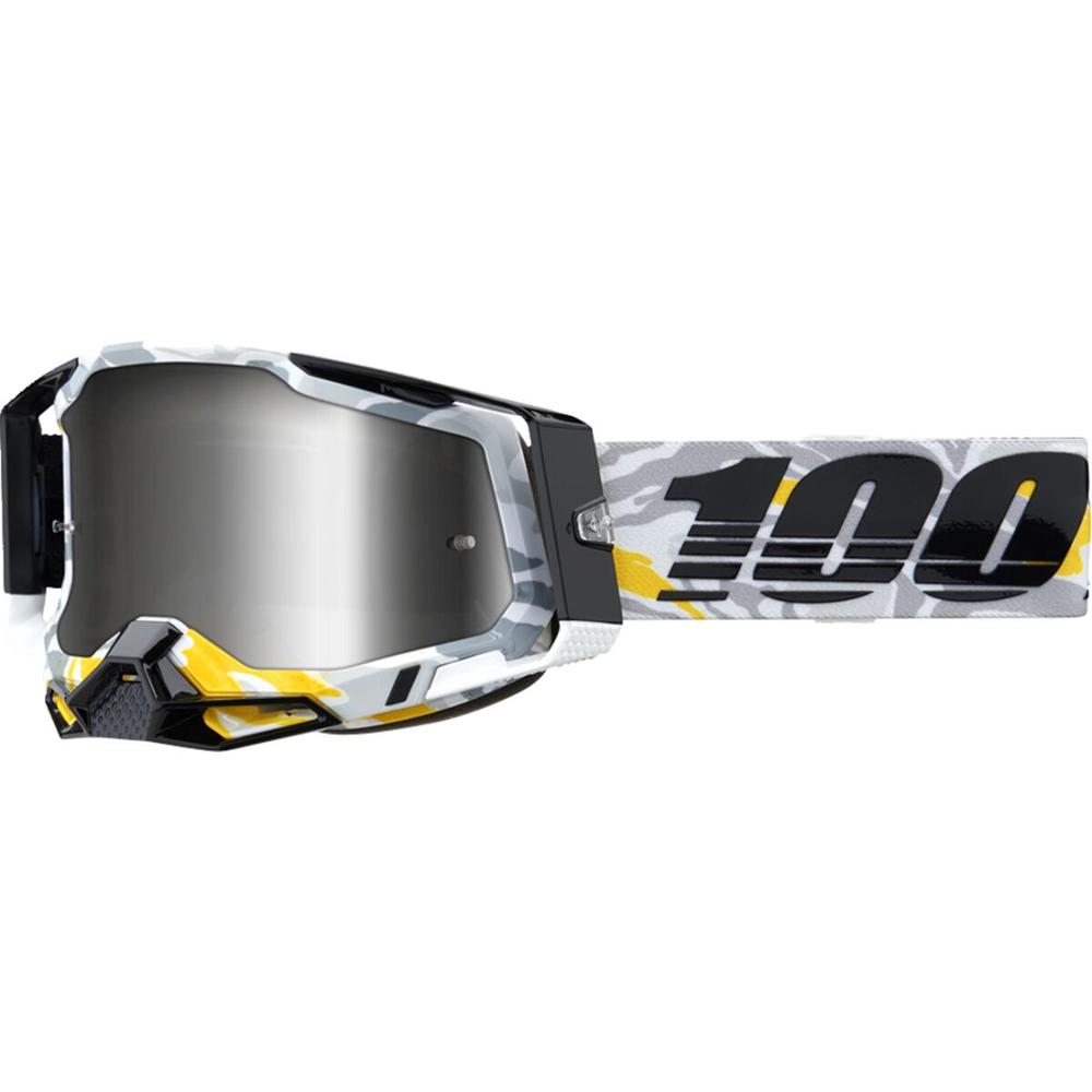 100% Racecraft 2 Korb Goggle Black / Grey / White / Yellow