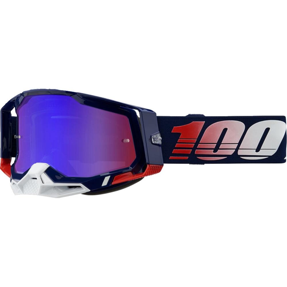 100% Racecraft 2 Republic Goggle Blue / Purple / Red / White