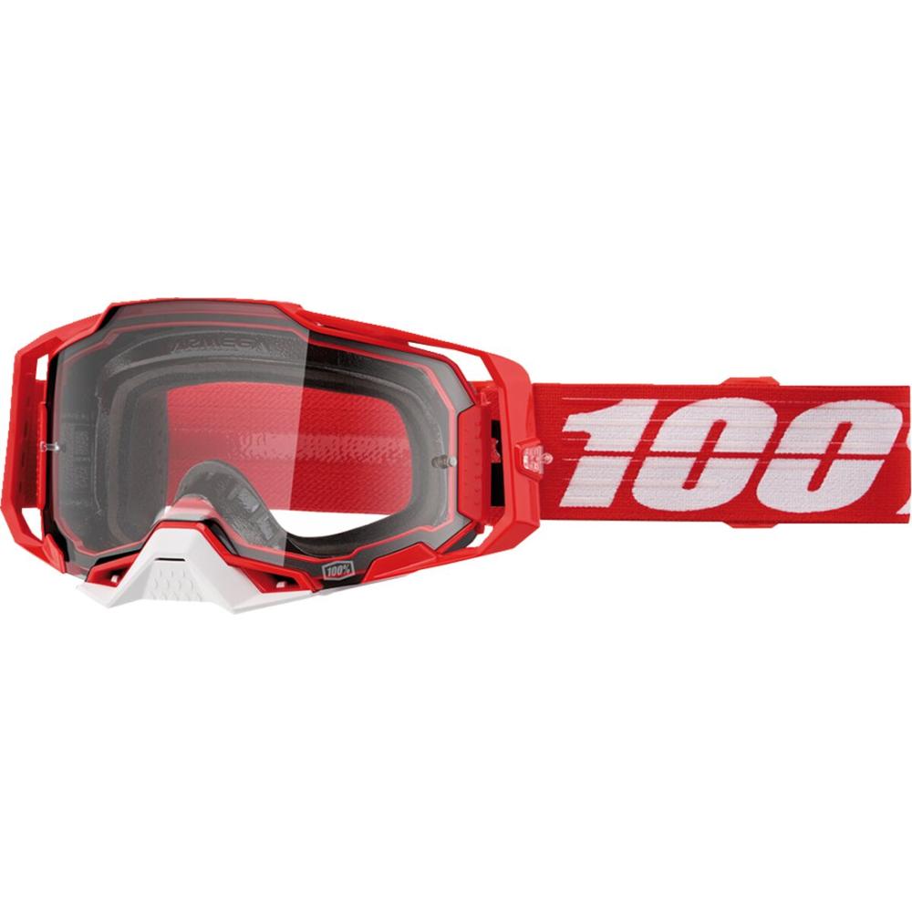 100% Armega C-Bad Goggle Red / White / Clear