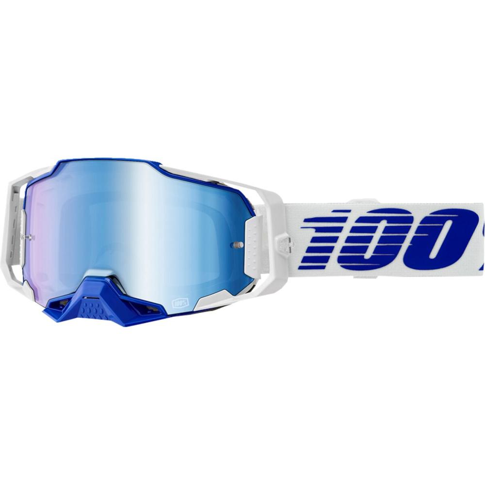 100% Armega Goggle Blue / White