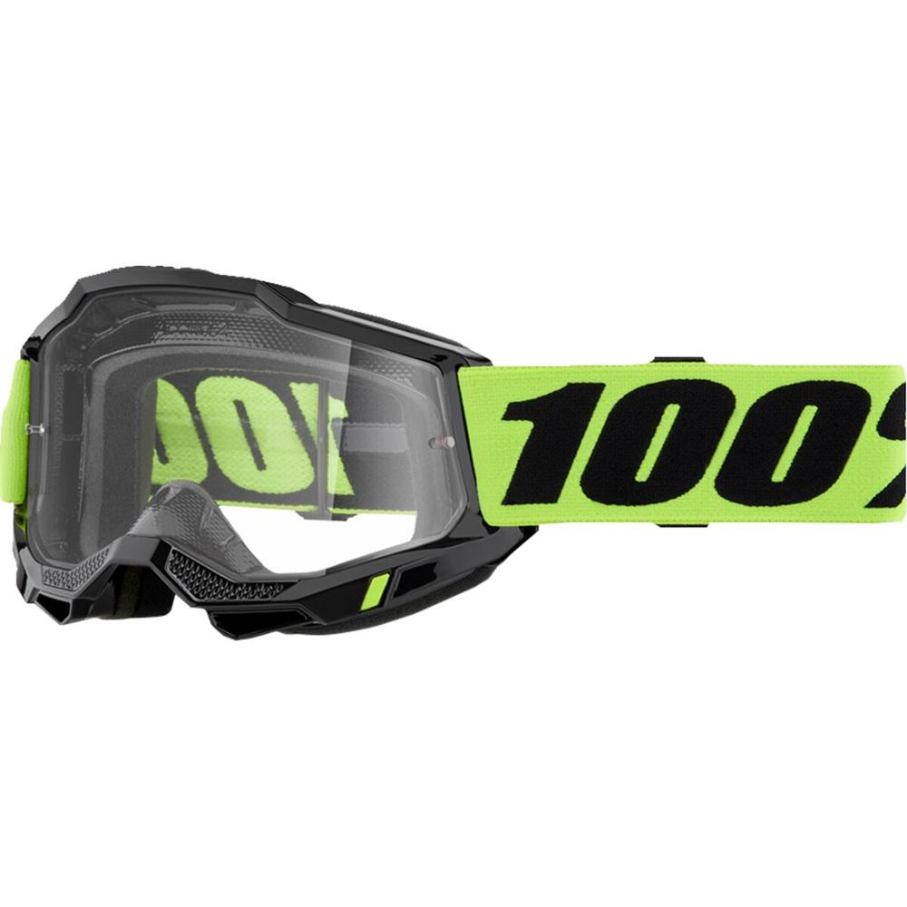 100% Accuri 2 Goggles Black / Fluo Yellow / Clear