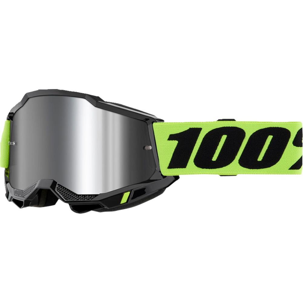 100% Accuri 2 Goggles Black / Fluo Yellow / Mirror Silver