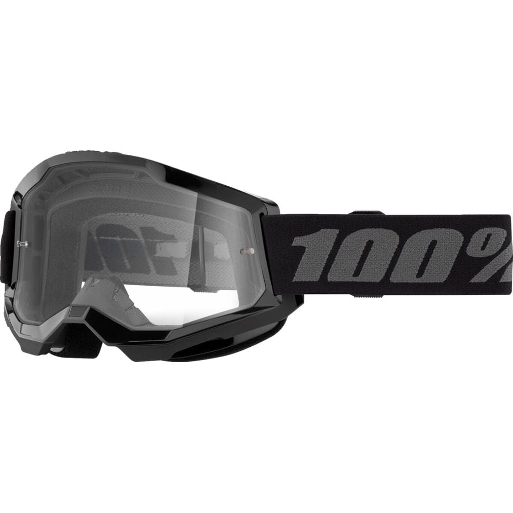 100% Strata 2 Goggle Black / Clear