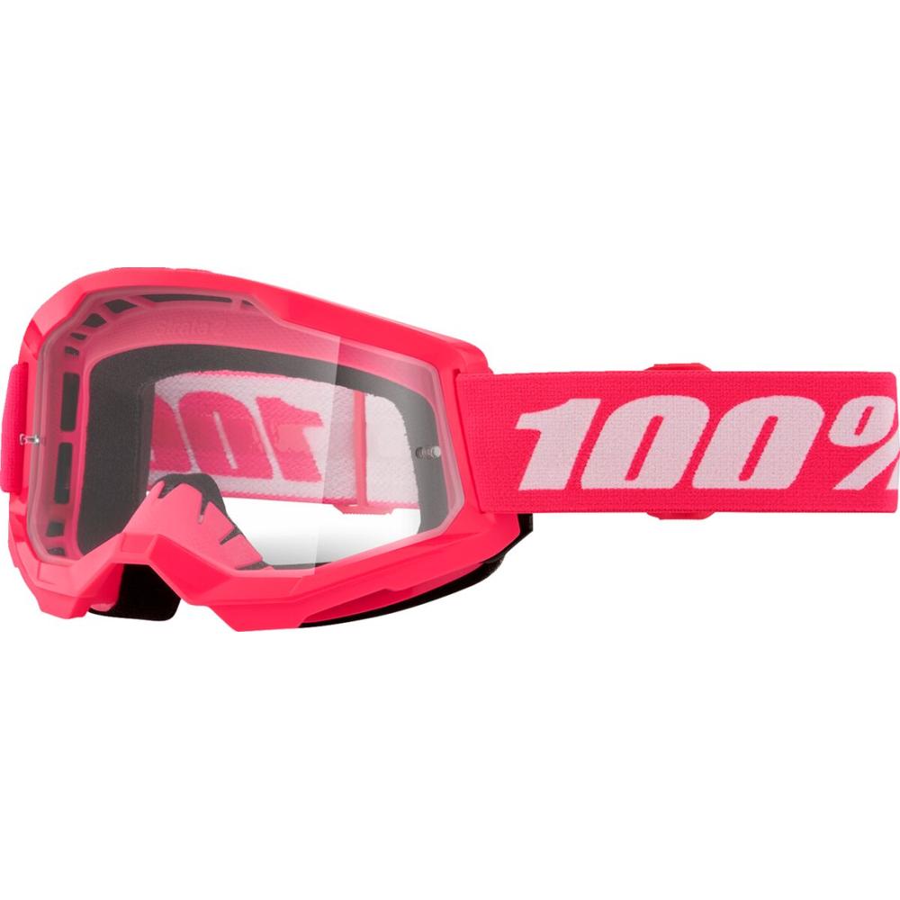 100% Strata 2 Goggle Pink / Clear