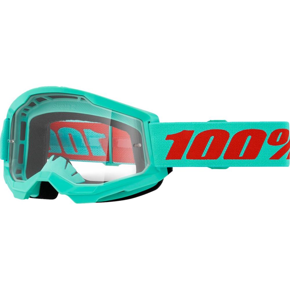 100% Strata 2 Maupiti Goggle Cyan / Clear