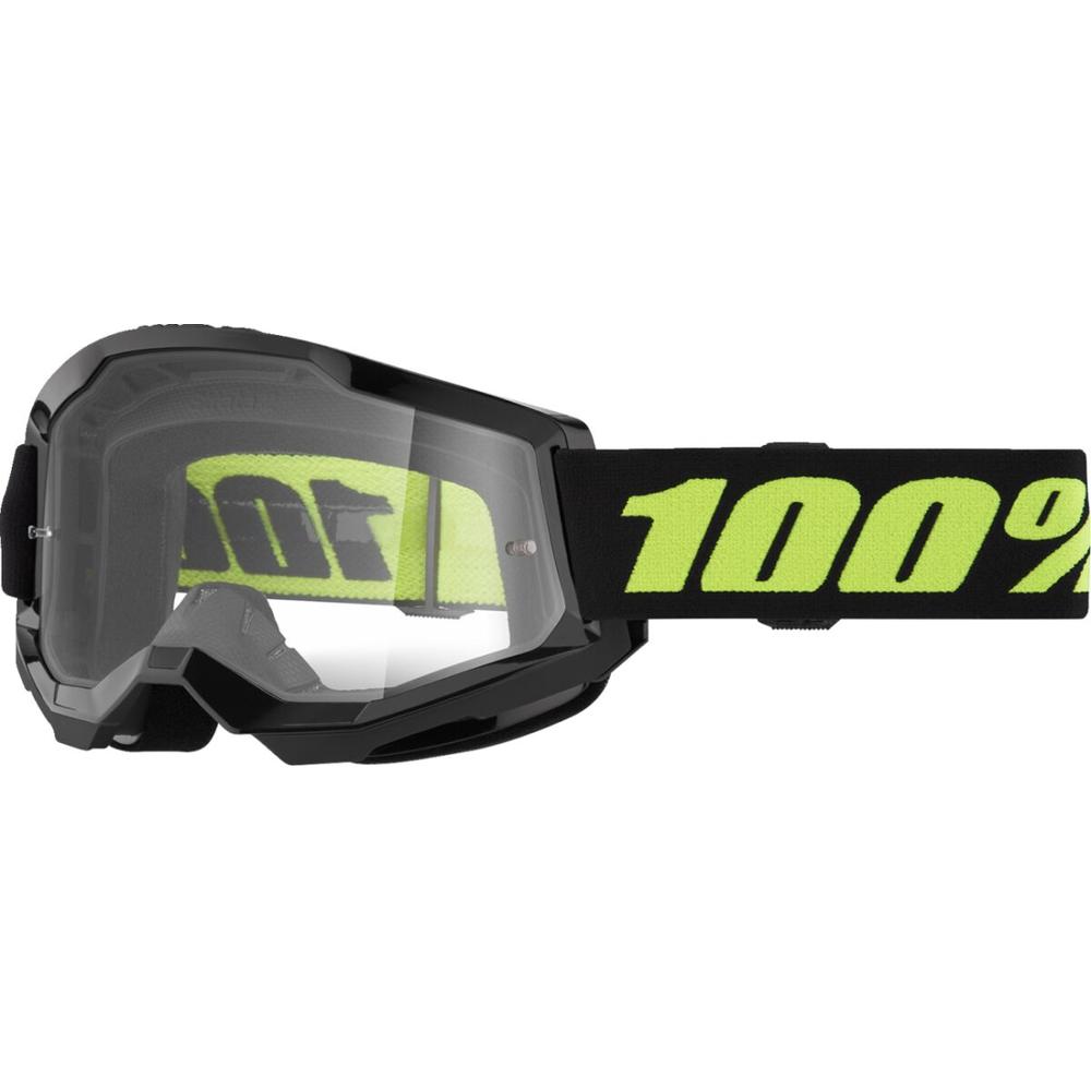 100% Strata 2 Solar Eclipse Goggle Black / Clear