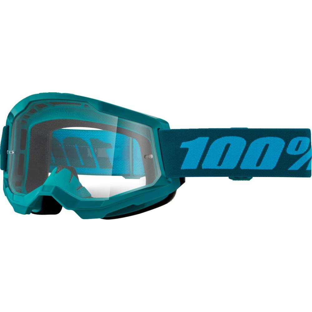 100% Strata 2 Stone Goggle Teal / Clear