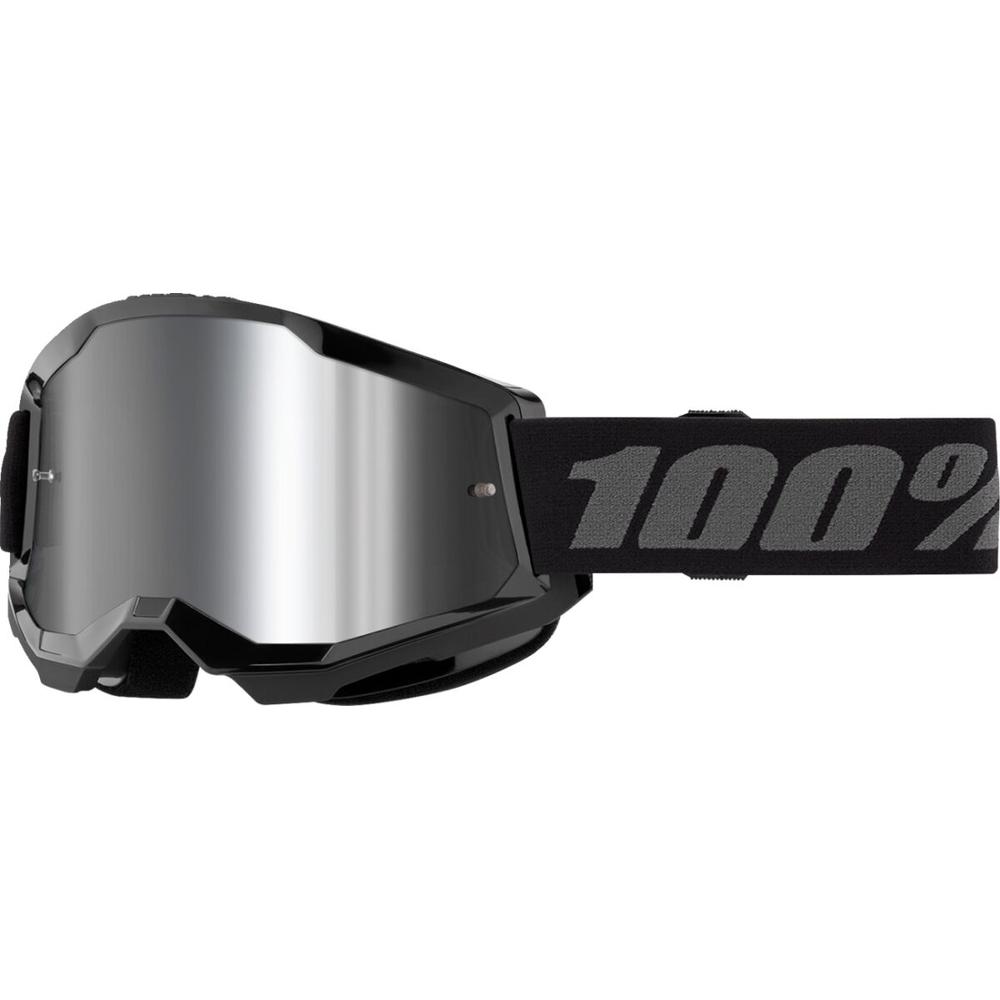 100% Strata 2 Goggle Black / Mirror Silver