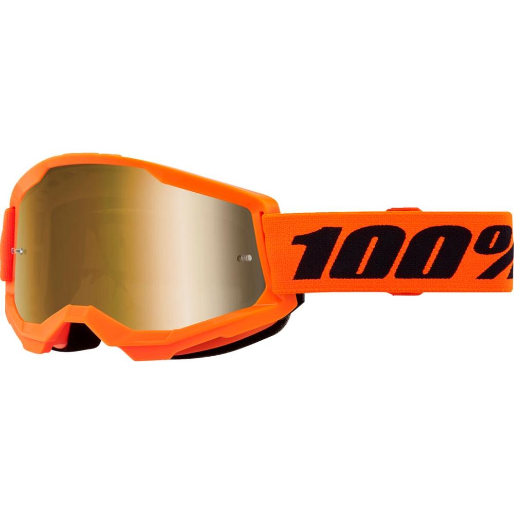 100% Strata 2 Goggle Orange / Mirror Gold