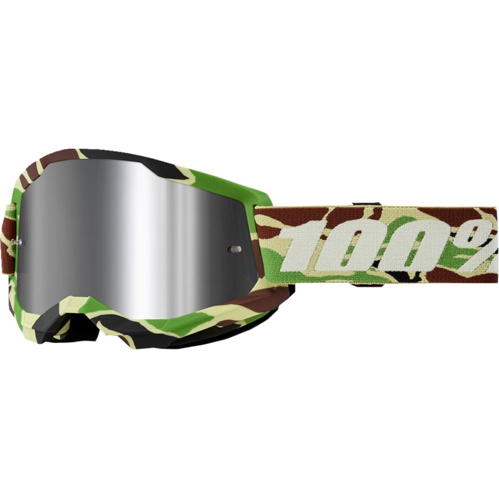 100% Strata 2 War Camo Goggle Black / Brown / Green