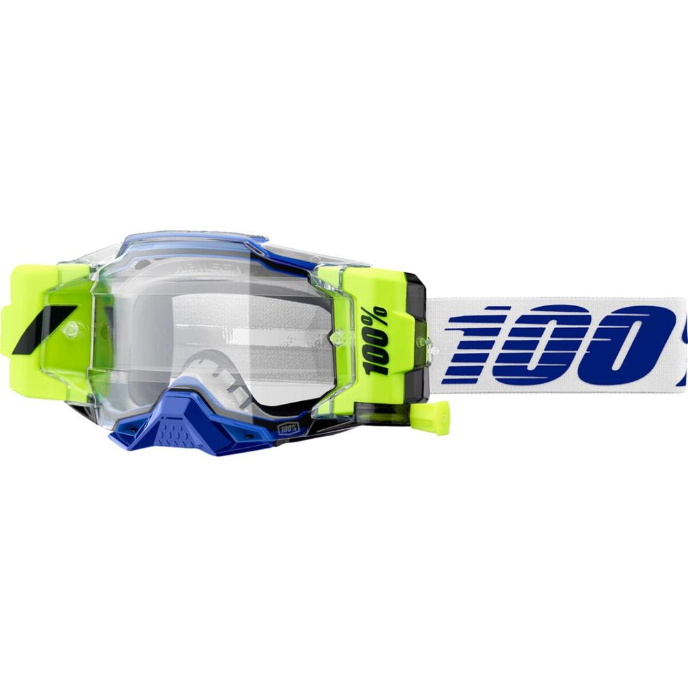 100% Armega Forecast Goggle Blue / Fluo Yellow / White