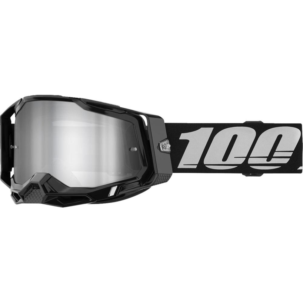 100% Racecraft 2 Goggle Black / Mirror Silver