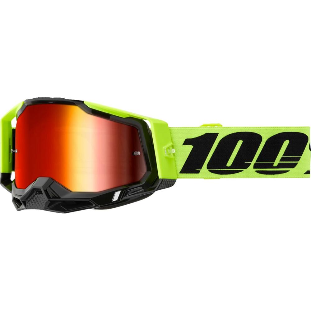 100% Racecraft 2 Goggle Black / Fluo Yellow