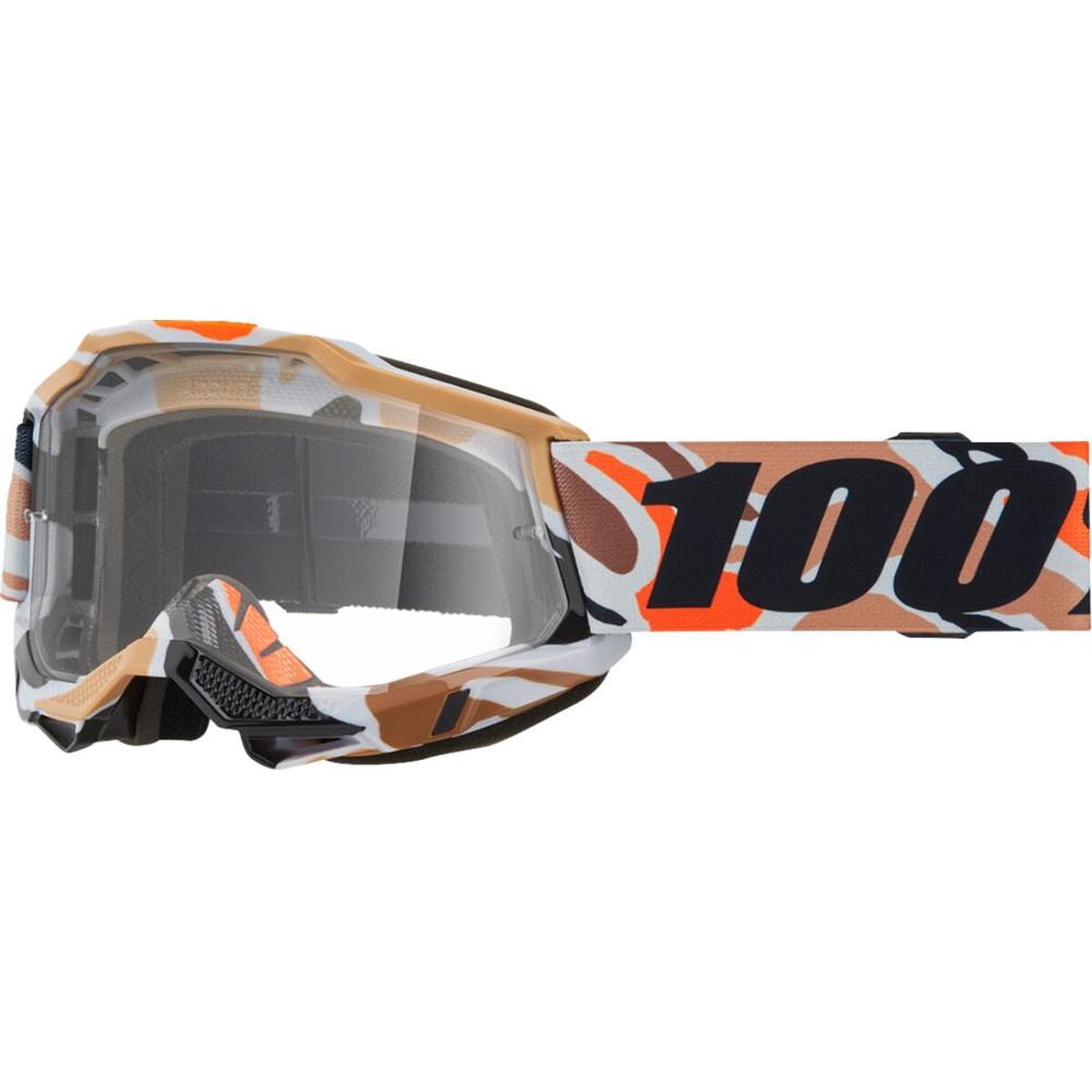 100% Accuri 2 Flea Goggles Black / Brown / Orange / White