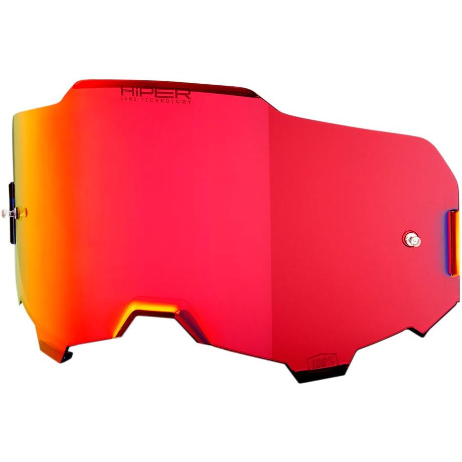 100% Armega Goggle Lens Hiper Mirror Red