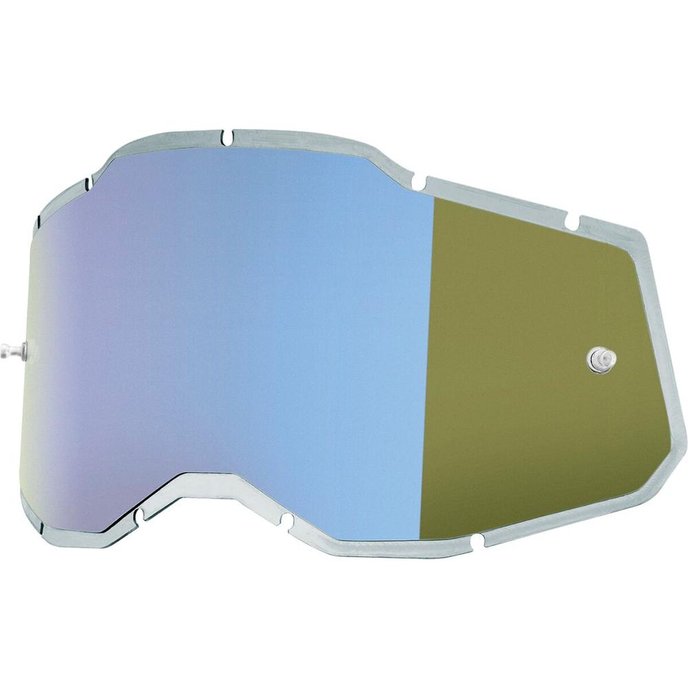 100% Accuri 2 / Racecraft 2 / Strata 2 Goggle Injected Lens Mirror Blue