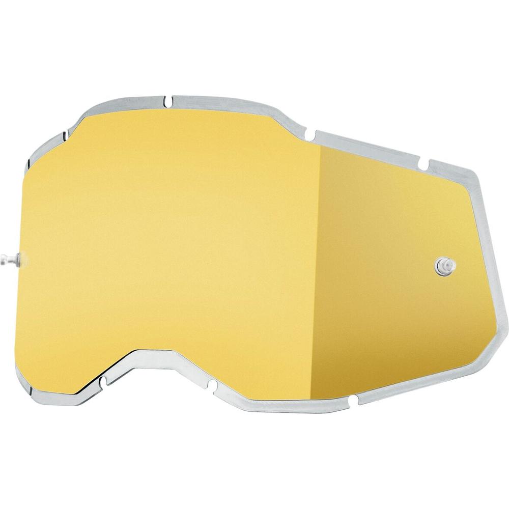 100% Accuri 2 / Racecraft 2 / Strata 2 Goggle Injected Lens Mirror Gold