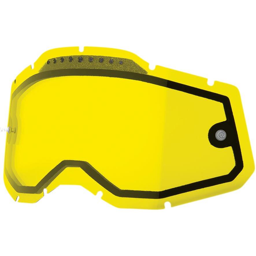 100% Accuri 2 / Racecraft 2 / Strata 2 Goggle Dual Lens Yellow