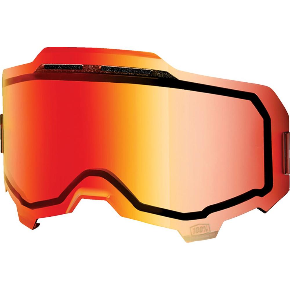 100% Armega Goggles Lens Mirror Red